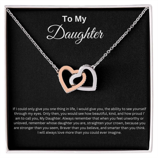 To My Daughter Necklace: Perfect Gift From, Mom, Dad, Christmas or Birthday.