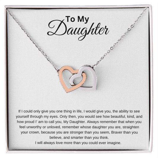 To My Daughter Necklace: Perfect Gift From, Mom, Dad, Christmas or Birthday.