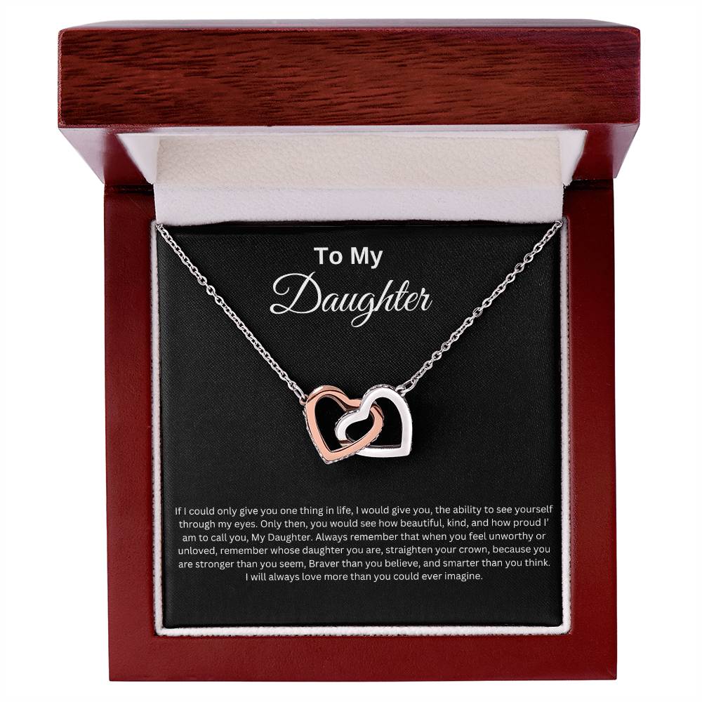 To My Daughter Necklace: Perfect Gift From, Mom, Dad, Christmas or Birthday.